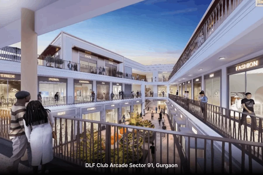 DLF Club Arcade Sector 91 Gurgaon | High Street Retail Shops