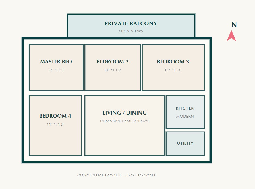 Godrej Verano 4 BHK Floor Plan Sector 63A Gurgaon